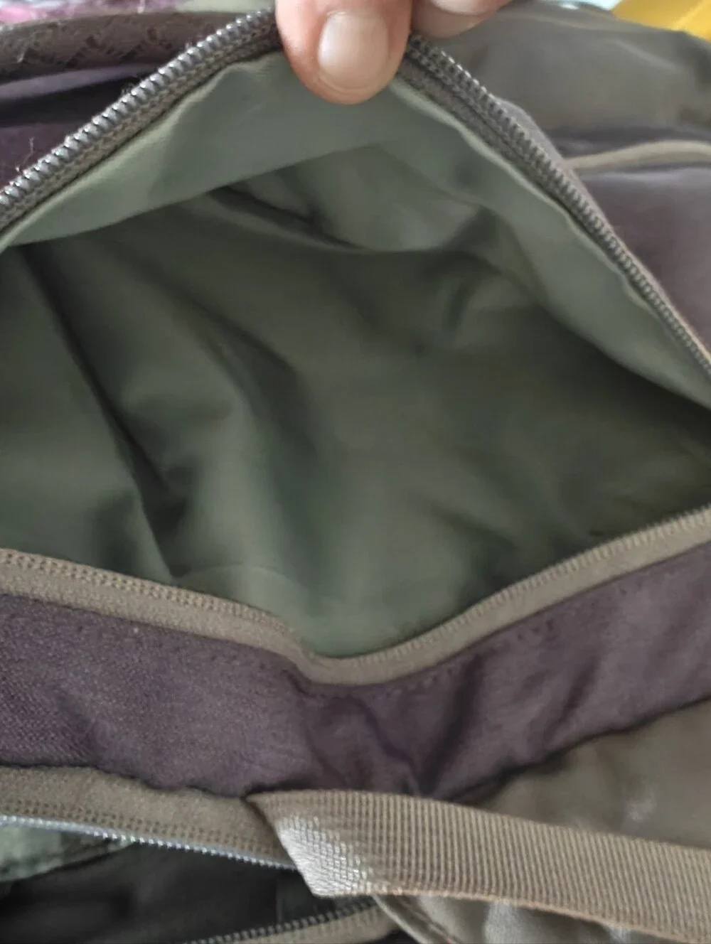 The North Face Surge Backpack EUC Gray Purple Padded